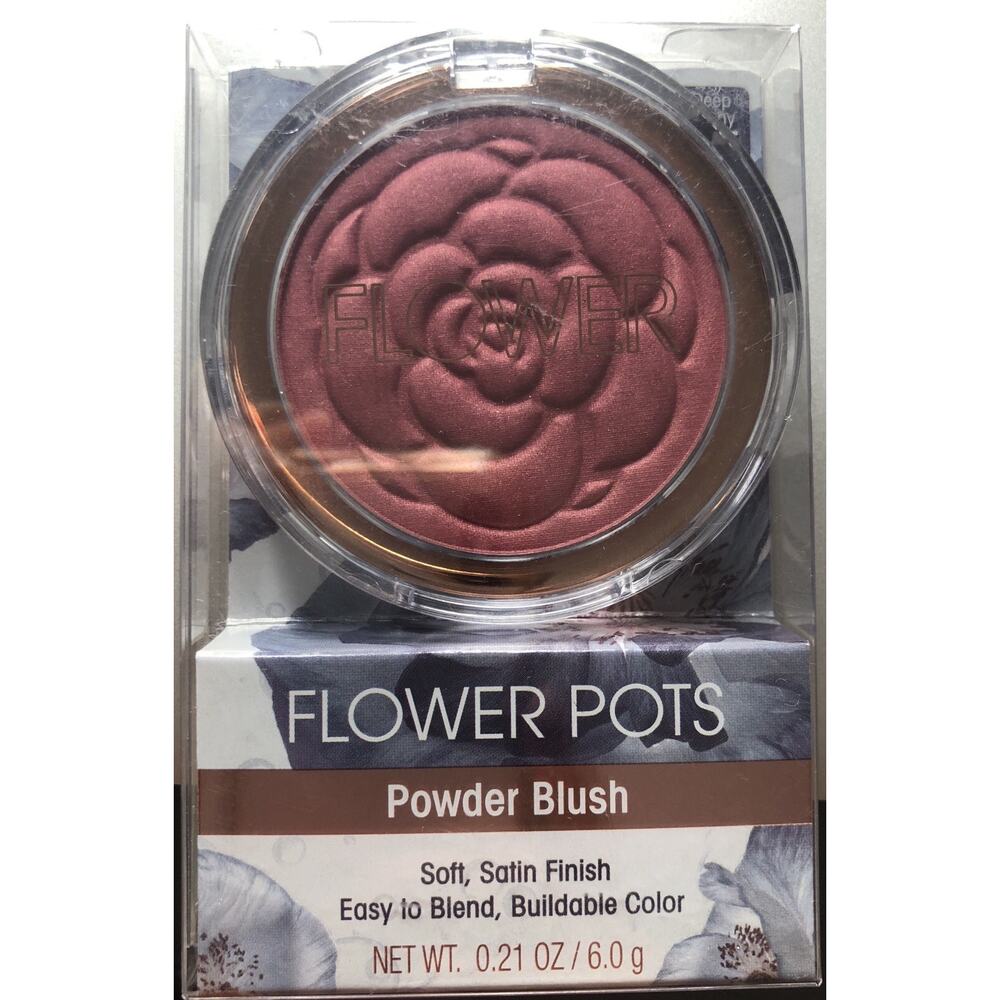 Flower Pots Powder Blush .21 oz DEEP PEONY PB5 New Sealed